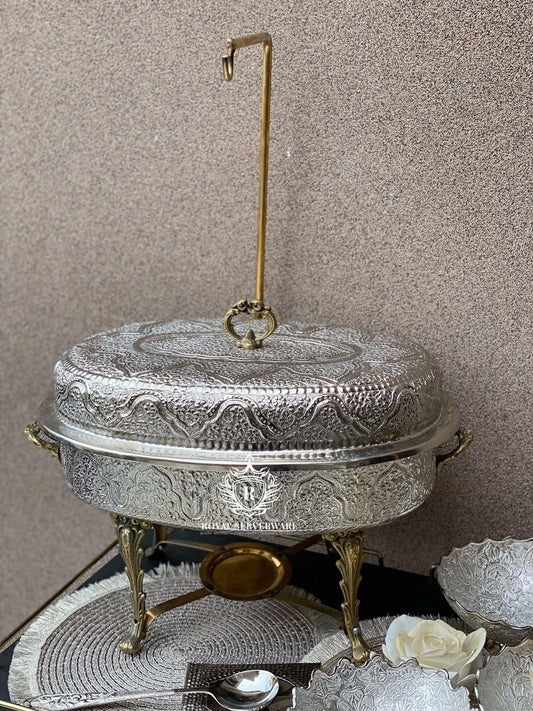 Oval Chafing Dish Silver