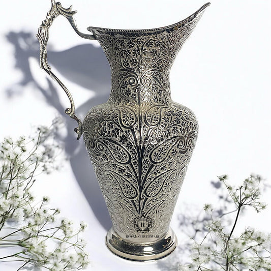 Silver brass jug
