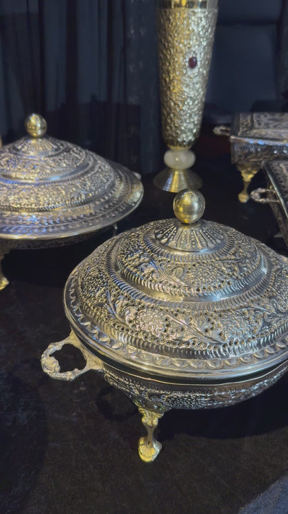 Set of 6 cutwork dishes