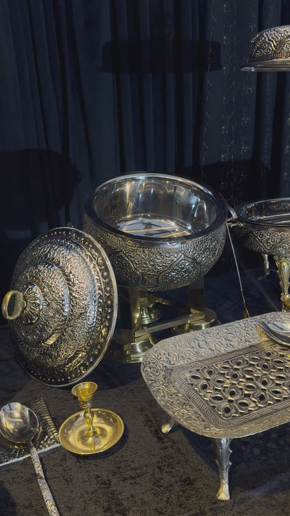 Silver brass set 6 pcs