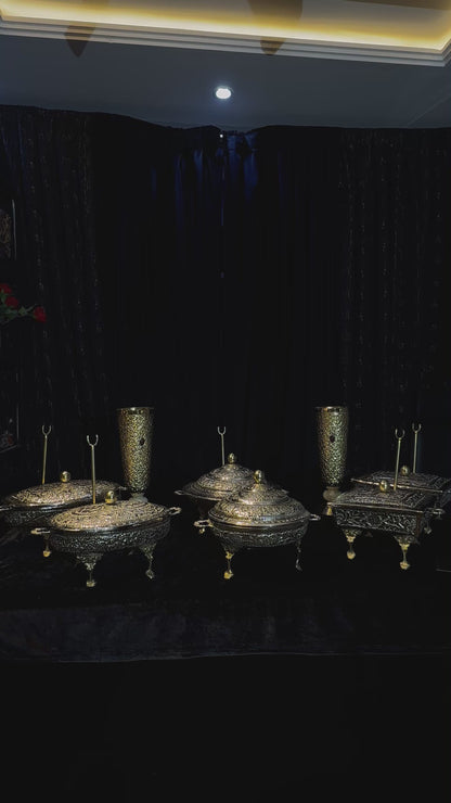 Set of 6 cutwork dishes