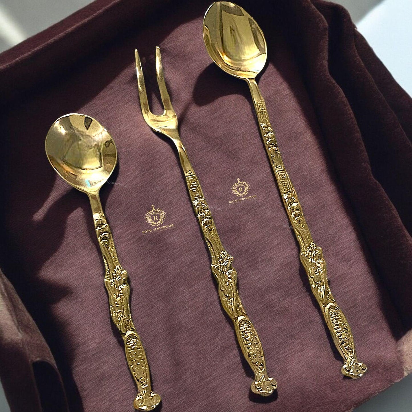brass serving spoon Set