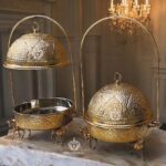 Brass Horse Stand chafing dish
