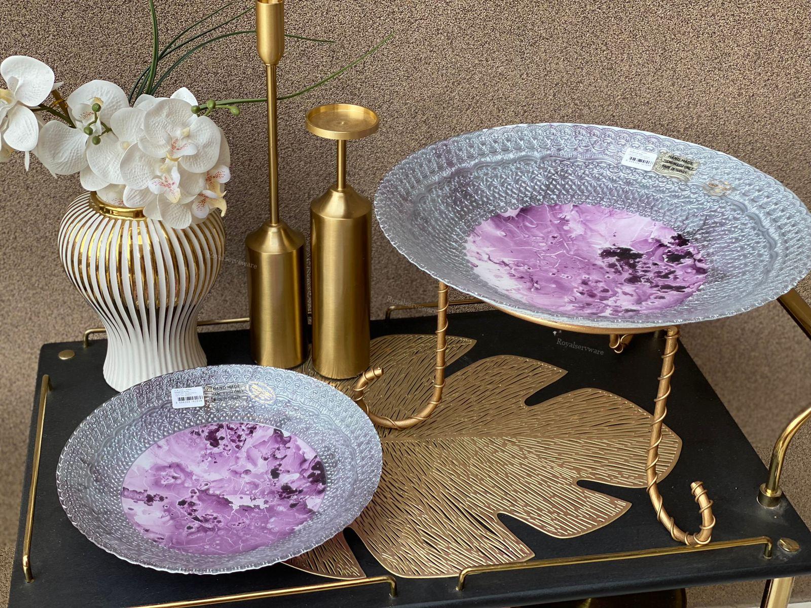 purple turkish platter2 Purple Turkish Platter - Image 1