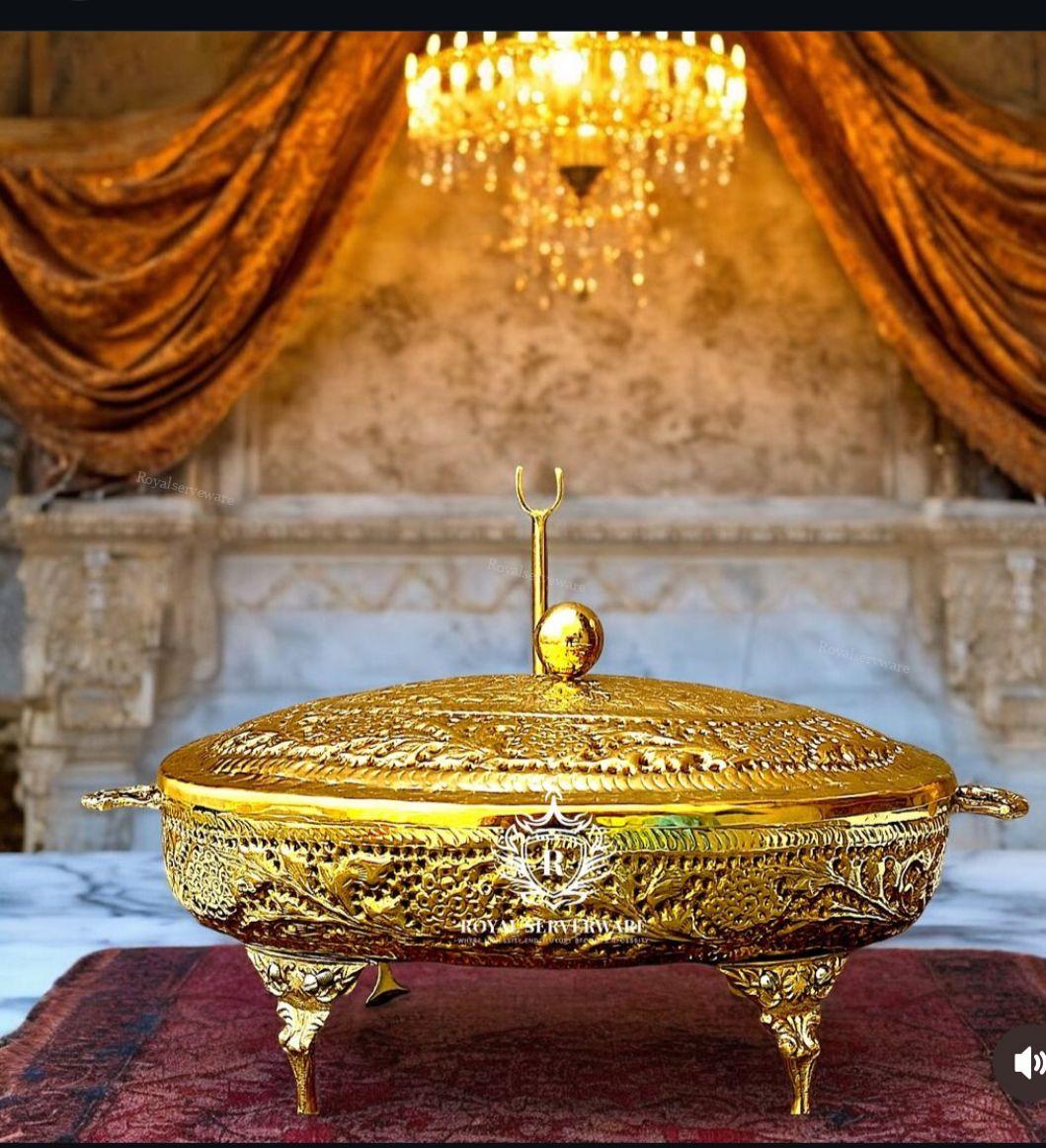 store_01J77NX0SVC6ABY80Q7Z7G43HV_assets_1728935283869-store_01J77NX0SVC6ABY80Q7Z7G43HV2F1728935228172- Oval cutwork Brass dish - Image 1