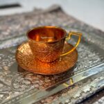 Copper cup & saucer set