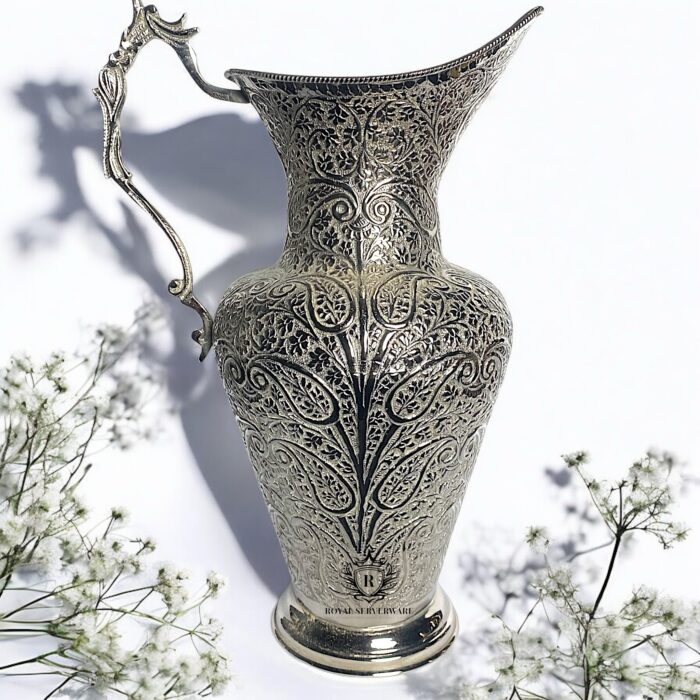 Silver brass jug - Image 1
