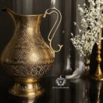 Brass kalamkari work jug