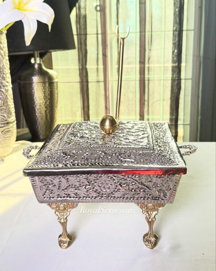 Square cutwork dish silver - Image 4