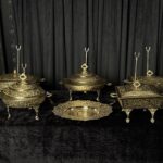 6 pcs cutwork dish set