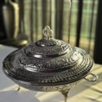 Nuran cutwork dish silver