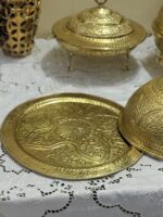Large brass mandi platter - Image 7