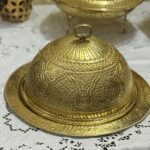 Large brass mandi platter