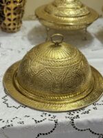 Large brass mandi platter