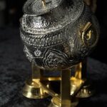 Silver brass nakshi daig