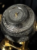 Silver brass nakshi daig - Image 2