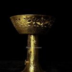 brass serving platters/trays