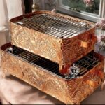 Copper bbq grill