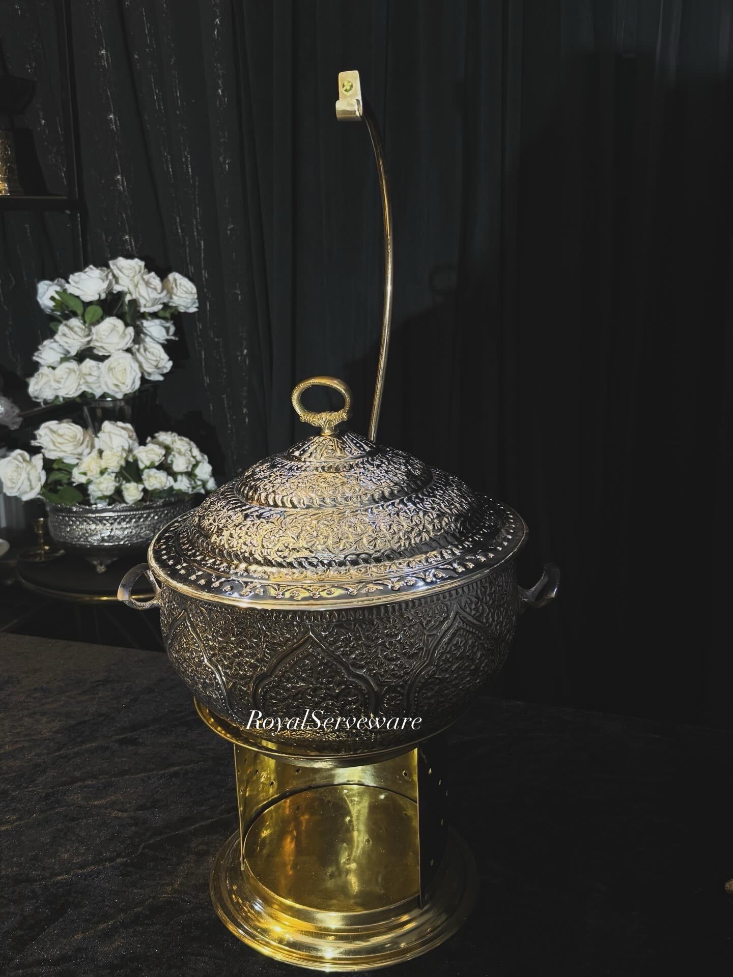 b07ee599-d28f-4477-9cd6-09242e9aa153 Chafing daig silver - Image 1