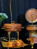 Small copper chafing dishes set - Image 2