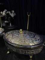 Oval cutwork silver brass - Image 3