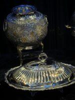 Silver brass scalloped dish - Image 3