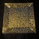 Square brass tray
